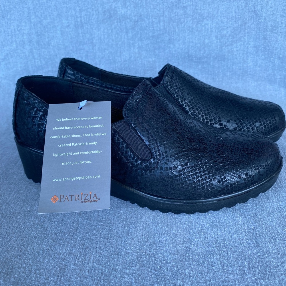 Black work shoes women's